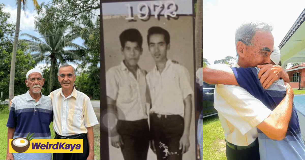 M’sian Dad Gets Surprise Reunion With His Best Friend From School Days After Decades