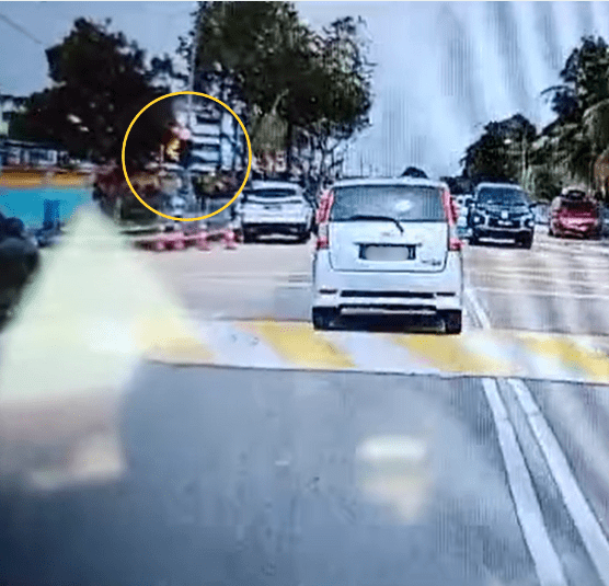 M'sian driver run red light near school