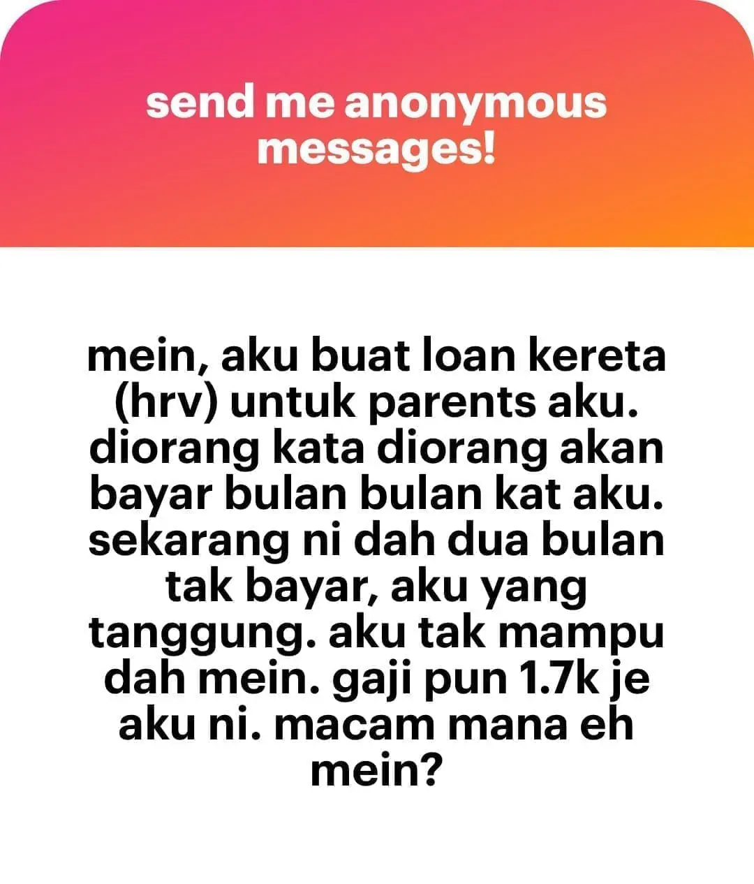 M'sian earning RM1700 buys HRV