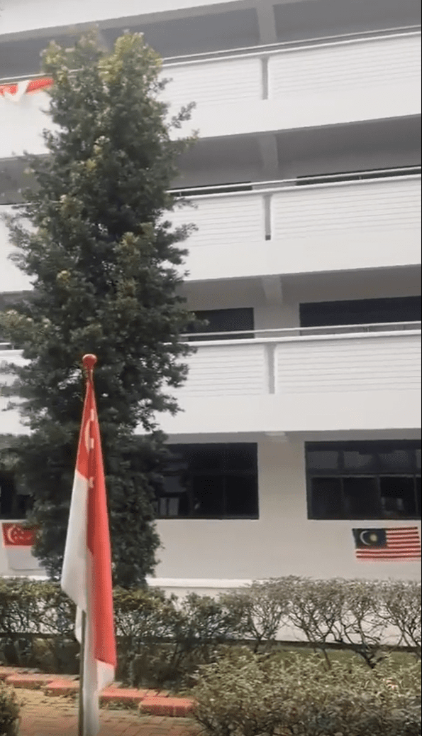 M'sian flag displayed next to SG flag