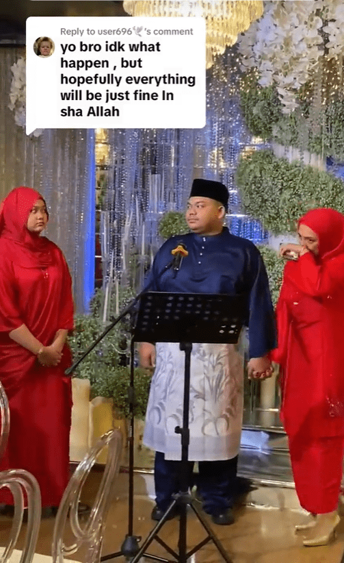M'sian groom's mum cries at wedding reception