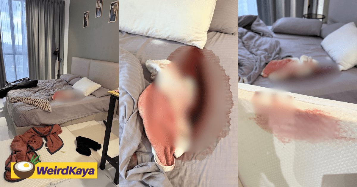 M’sian Homestay Owner Finds Large 'Blood' Stain On Bed After Guests Check Out