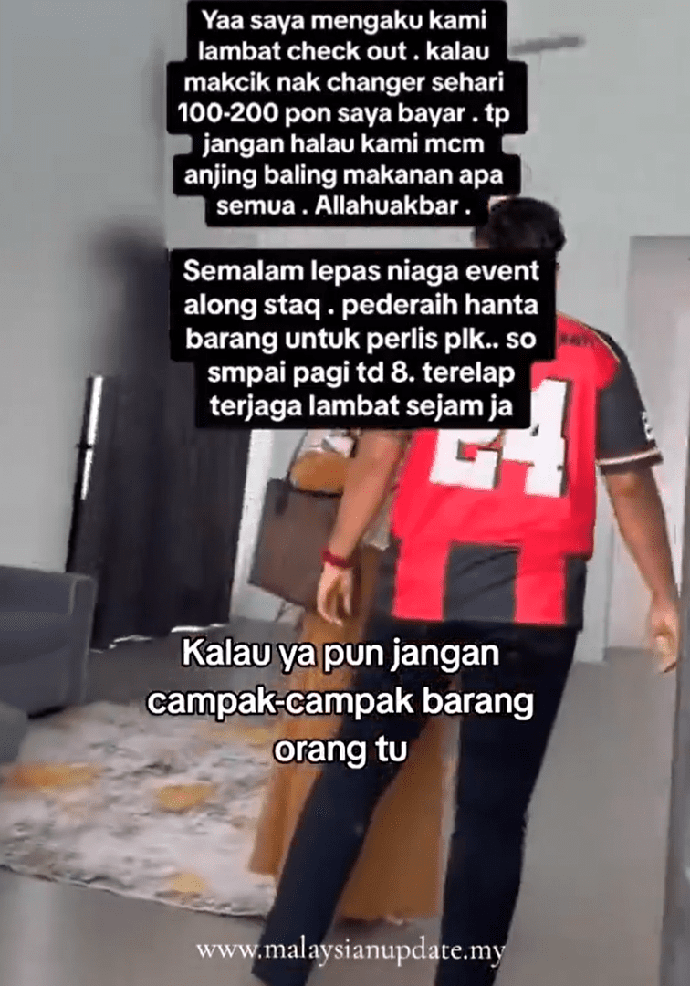 M'sian homestay owner throws guests and their belongings out