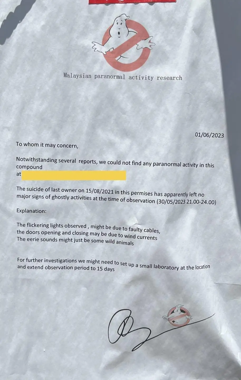 M’sian House Gets ‘Certified’ By Ghostbusters