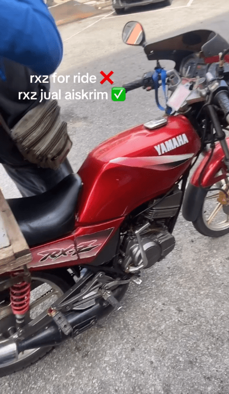 msian ice cream seller's motorbike