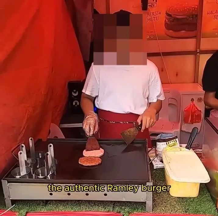 msian making burger