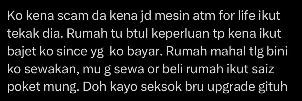 M’sian Man Has 90% Of Salary Taken To Pay For House His Wife Bought Before Marriage comment 