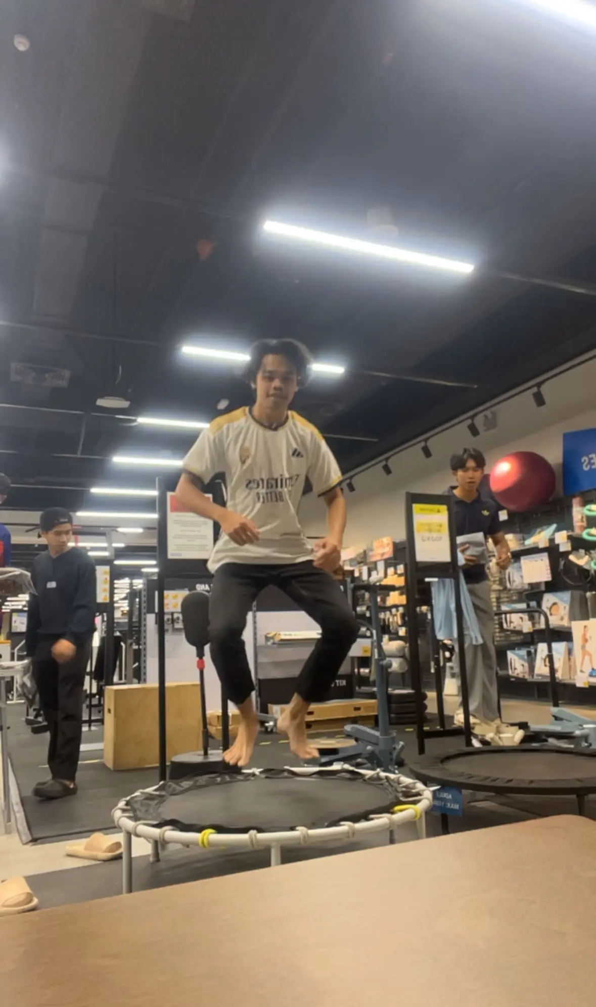 M’sian Man Jumps Excitedly On Trampoline