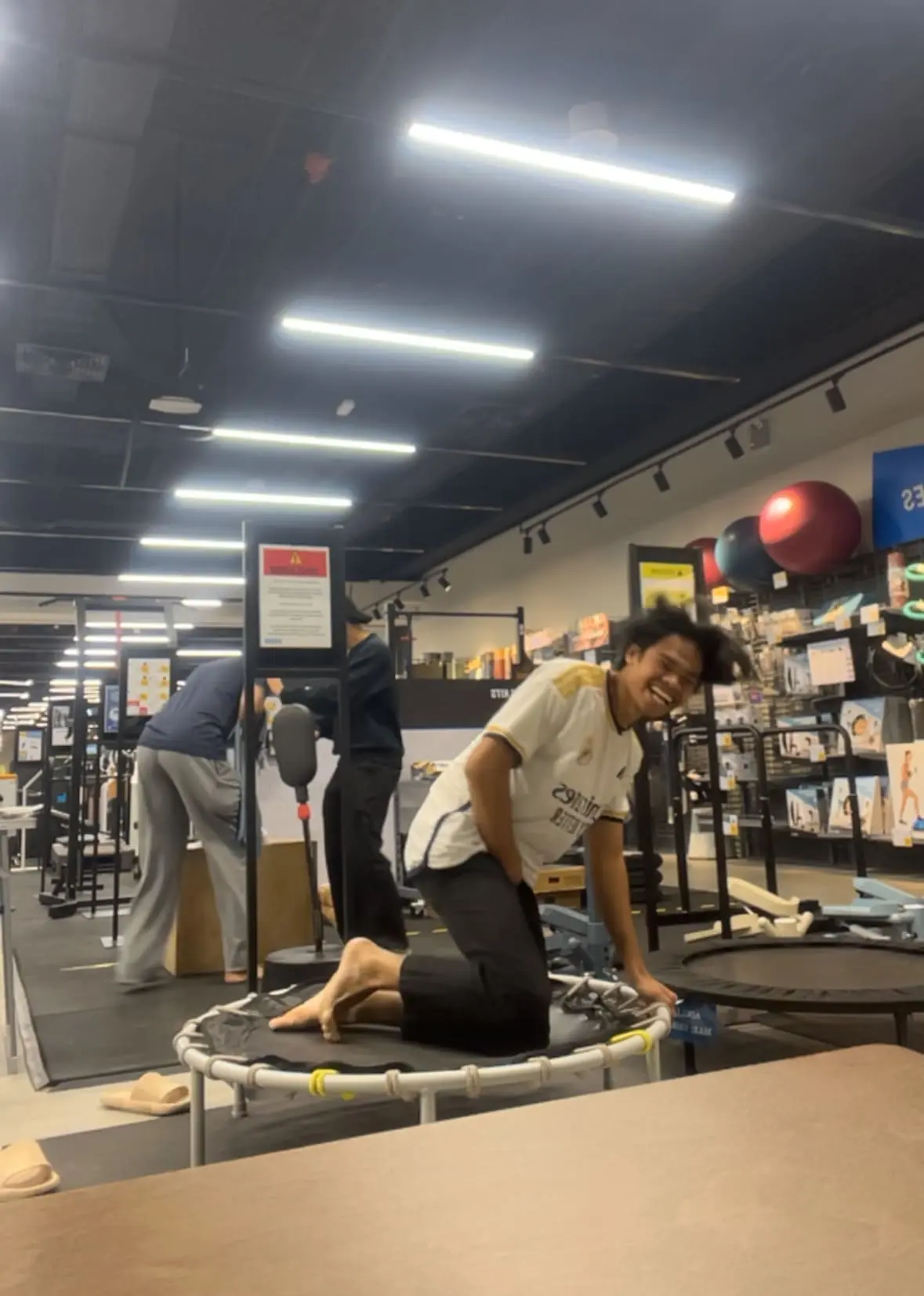 M’sian Man Jumps Excitedly On Trampoline