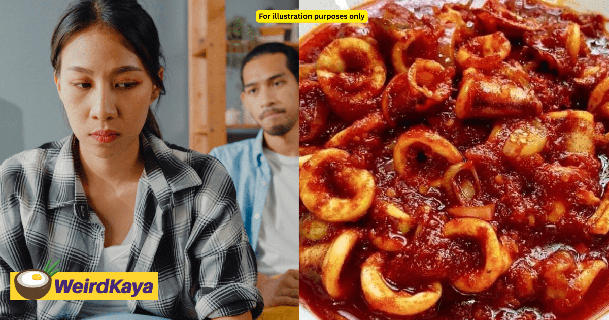 M'sian Man Throws Plate On The Floor After Wife Cooked Sambal Sotong Without Using Salt