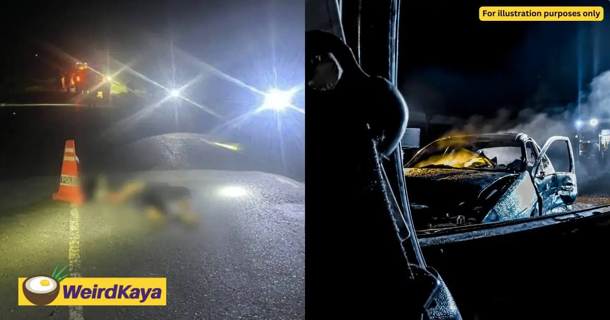 M'sian Man Who Survived From Crashed Car In Accident Gets Killed By Oncoming Vehicle