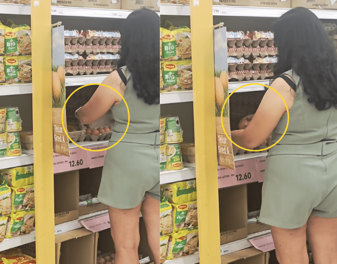 M'sian woman caught swapping eggs
