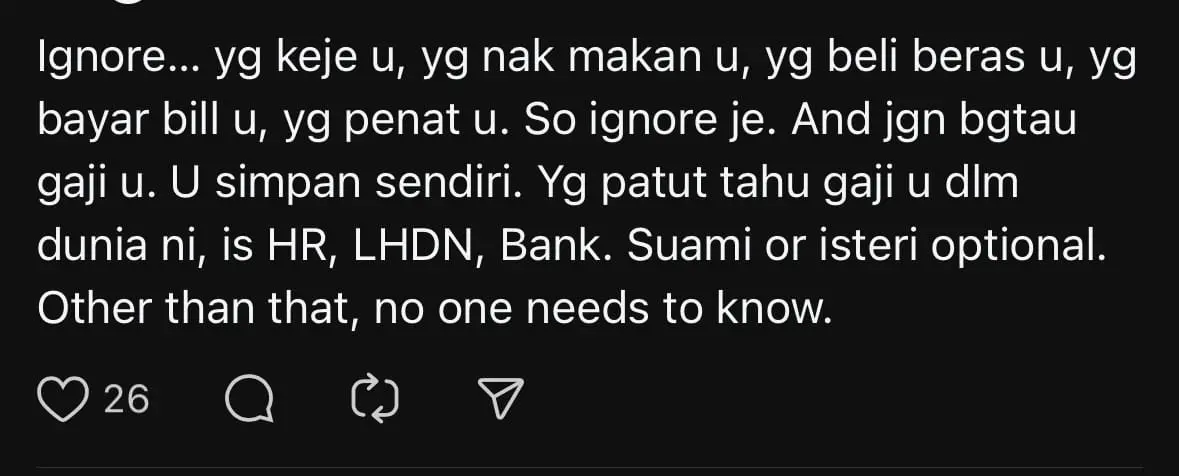 M'sian Woman Earning RM7K Pressured By Family To Get Govt Job Because She Drives A Proton Saga comment