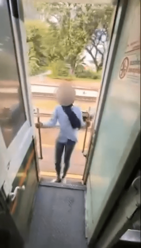 M'sian woman 'hangs out' from moving train in Thailand