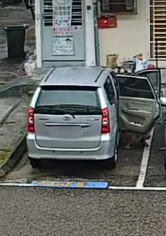 msian woman peed on road