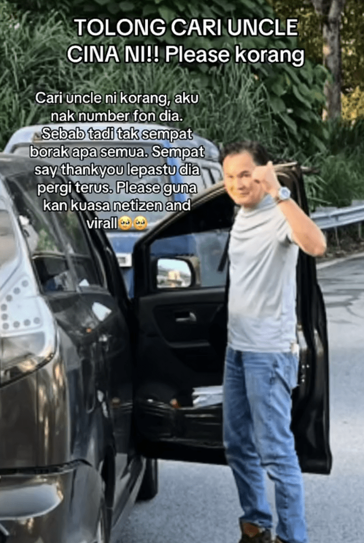 M'sian Woman Seeks Public's Help In Finding Uncle Who Came To Her Aid On The SUKE Highway