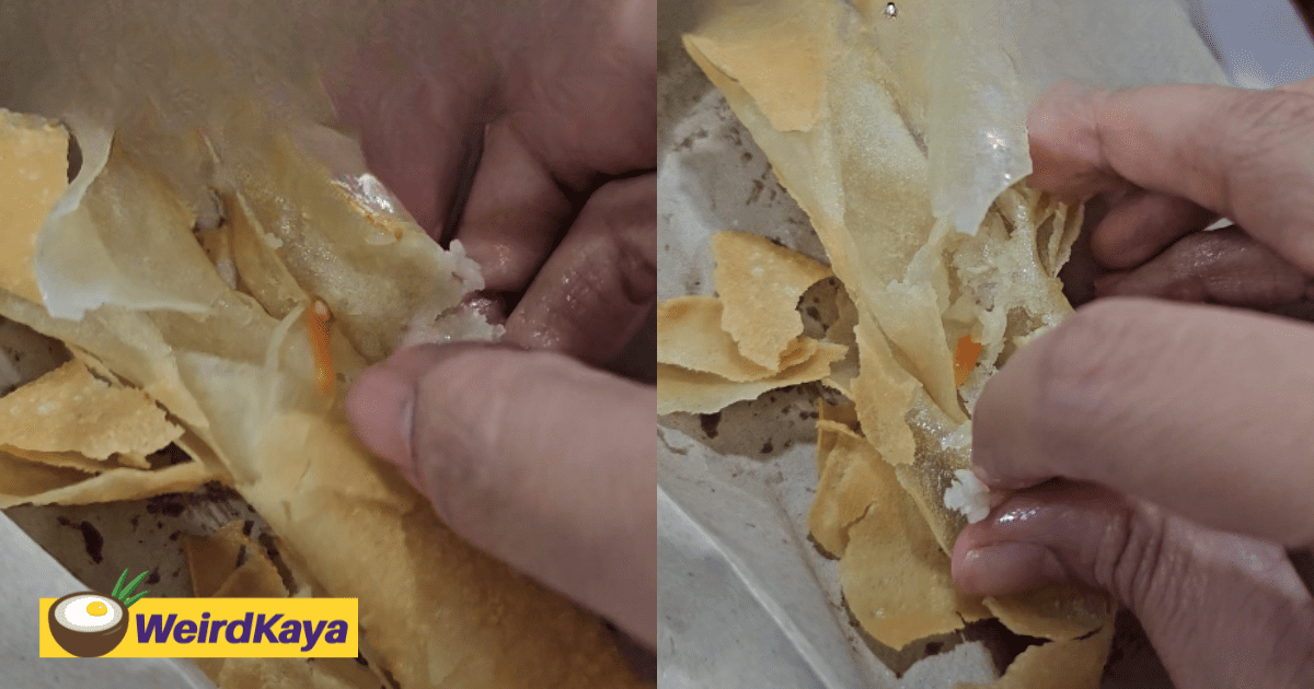 M'sian Woman Shocked By RM6 Popiah Which Barely Had Any Filling In It