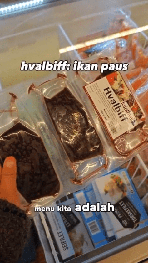 msian woman showing a pack of whale meat (2)