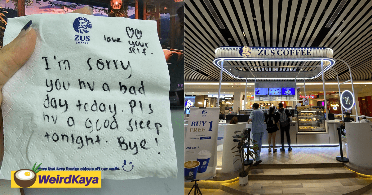 M'sian Woman Touched By Heartwarming Note From ZUS Coffee Staff Who Noticed She Was Sad 2