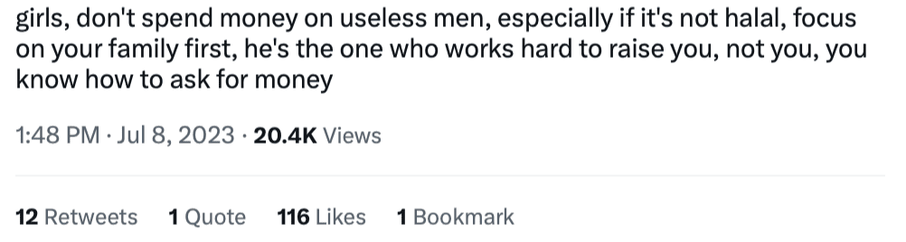 M'sian Woman Who Earns RM2,000 A Month Gives Her Boyfriend RM500 Every Month So That He Won't Leave Her comment 01