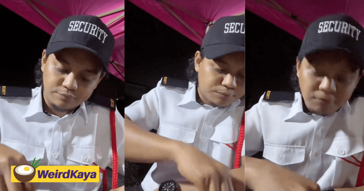 M'sian YouTuber With Over A Million Followers Works As A Security Guard During Ramadan For Extra Income