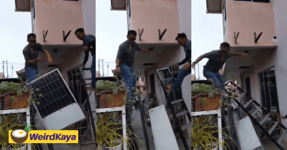 M'sians Attempting To Remove Aircond Compressor End Up In Comical Chaos