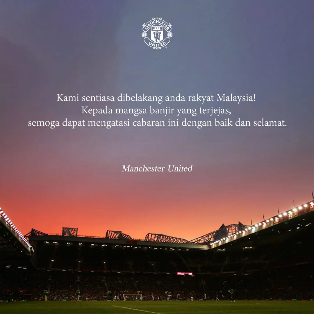MUFC regards to Msian flood victims
