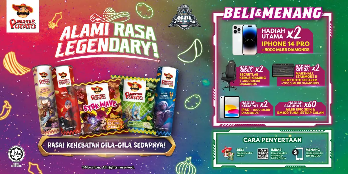 Mister Potato Is Giving Away Prizes Worth RM60,000 And All You Need To Do Is Scan Its QR Code