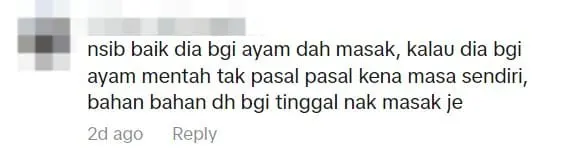 M'sian Man Finds Raw Ingredients In Lunchbox Packed By "Wife" But There's A Twist