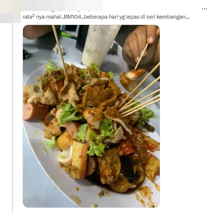 'Ridiculous!' — M'sian Man Shocked By A Plate Of Colek Which Cost Up To RM71