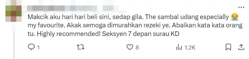 M'sian Food Vendor Criticised For Selling 'Nasi Bajet' Cheaper Than Rahmah Meals