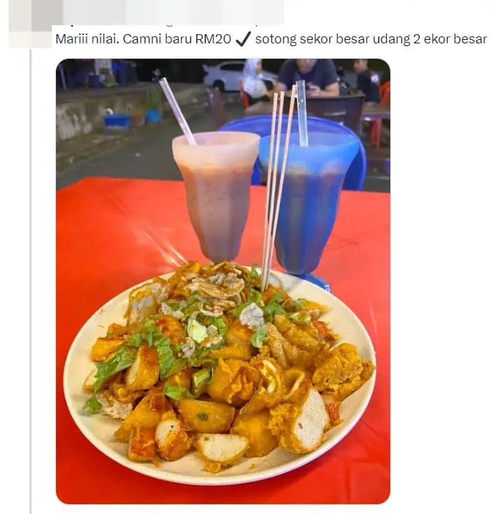 'Ridiculous!' — M'sian Man Shocked By A Plate Of Colek Which Cost Up To RM71