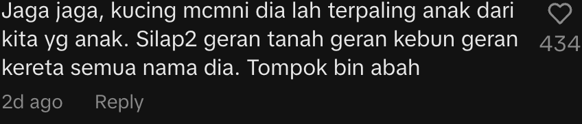 netizen comment -Cat Refuses To Let Go Of Uncle, Clings To Him Like His Life Depends On It