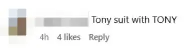 netizen comment on tony's post