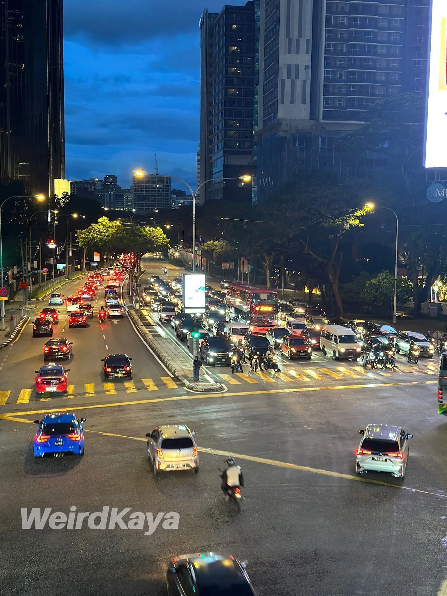 Night traffic in KL