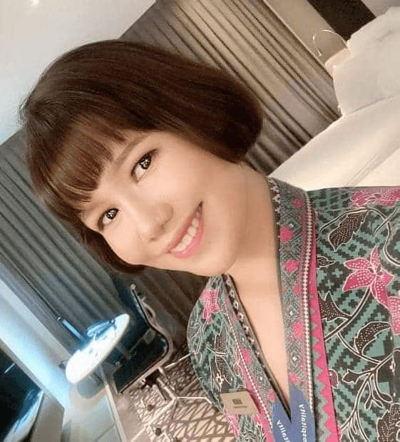 Norzana Hanim Hamzah in her MAS uniform