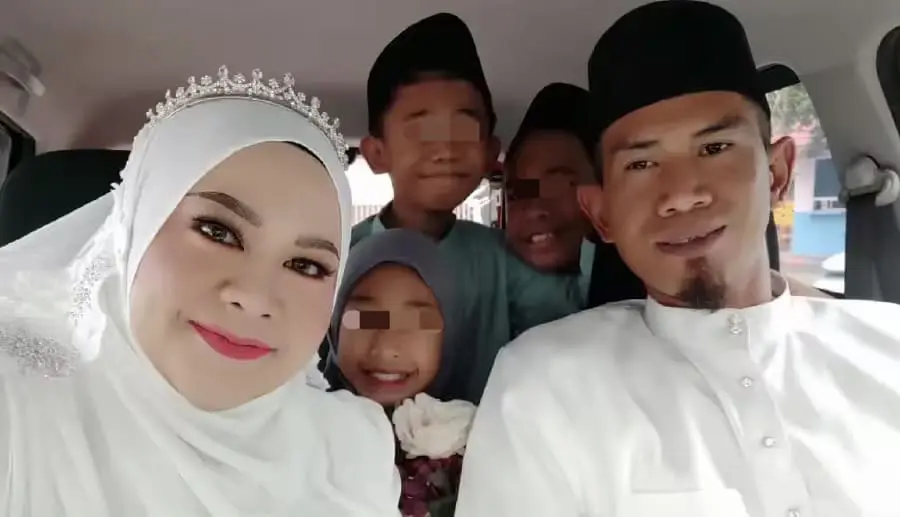 Nur Amirawati Md Zuki and her family