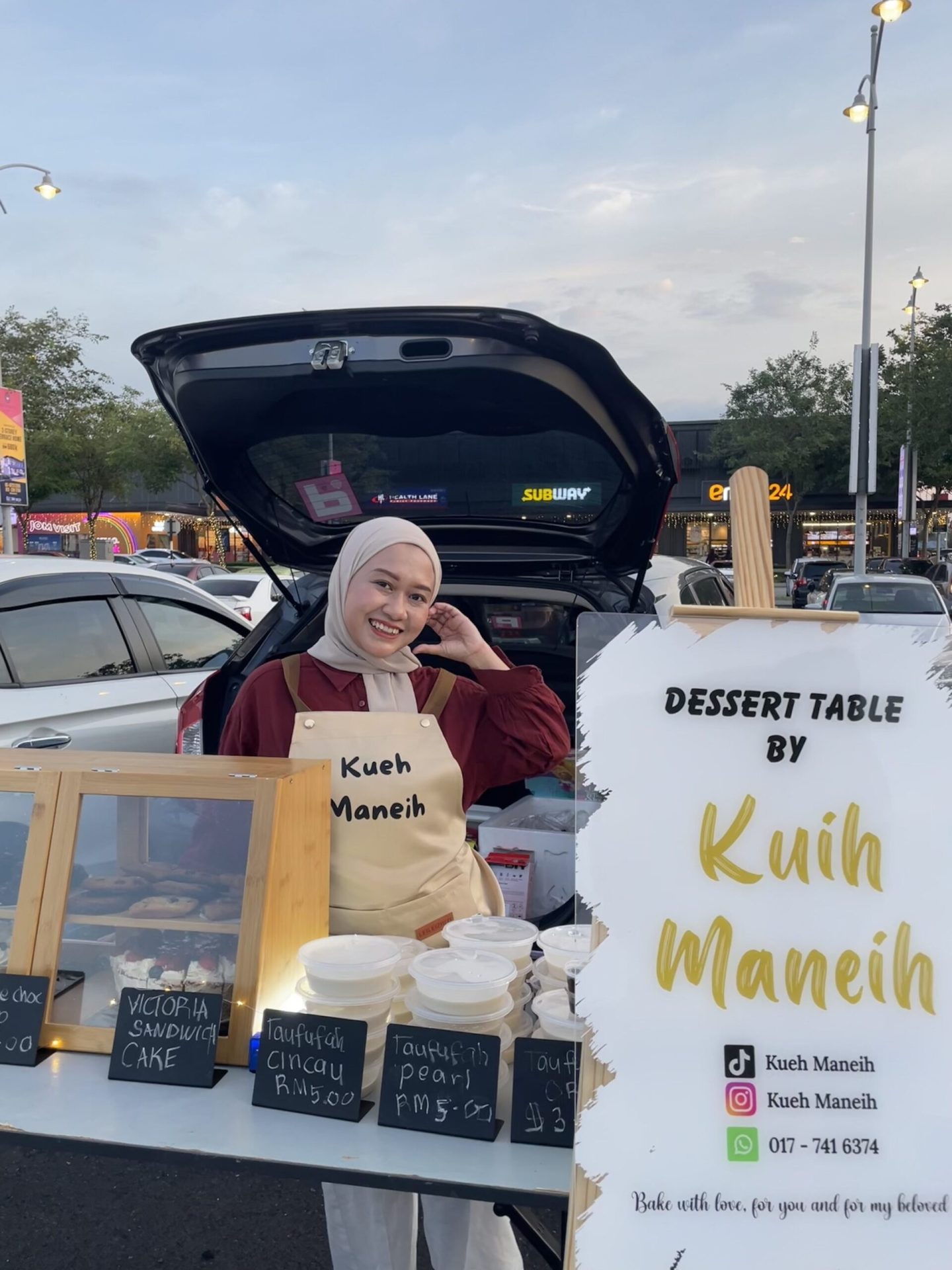 Nur Syafieqa Aziela at outdoor event