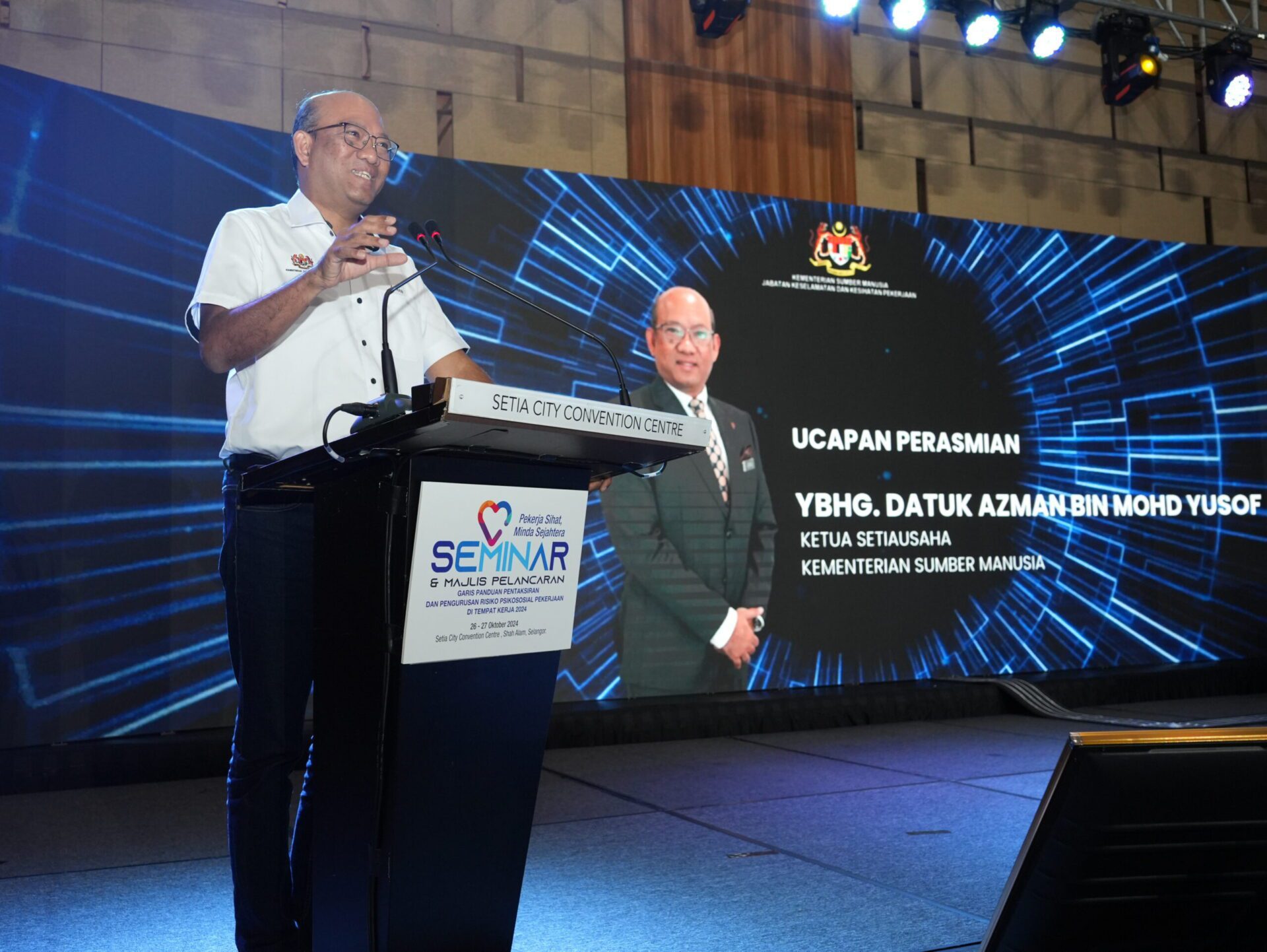 Officiated by YBhg. Datuk Azman Bin Mohd Yusof