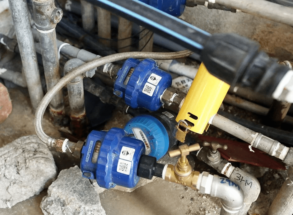 Old water pipes at Kepong apartment