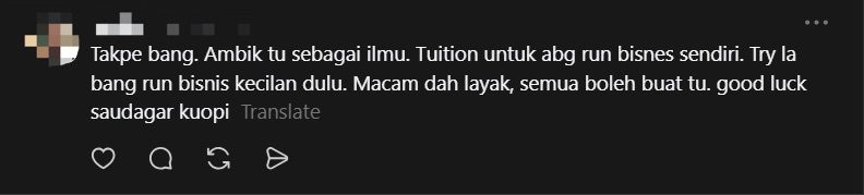 M'sian Barista, Earning RM1,700 Monthly, Rants About Having To "Do Almost Everything comment 2