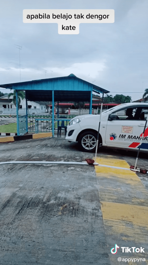 driving instructor losing his temper