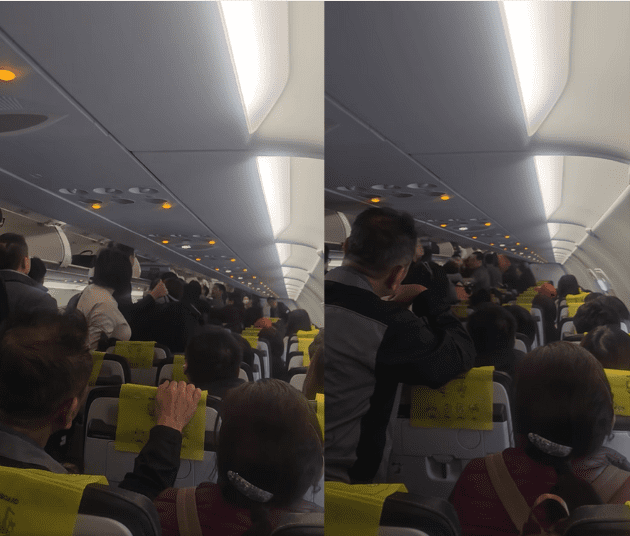 Passengers fight on flight from China to SG