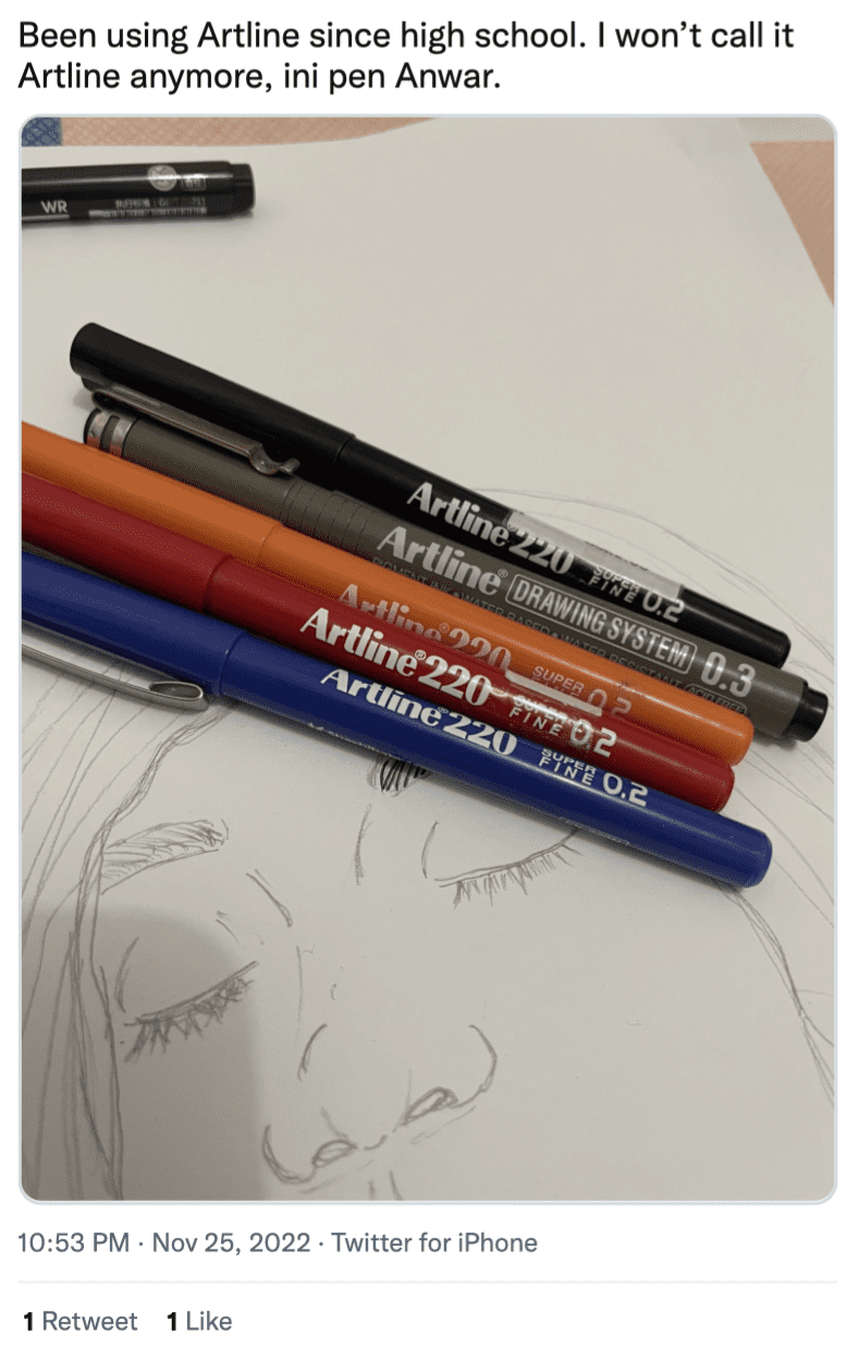 Pen Artline 0.6 Anwar Swearing-in comment 01