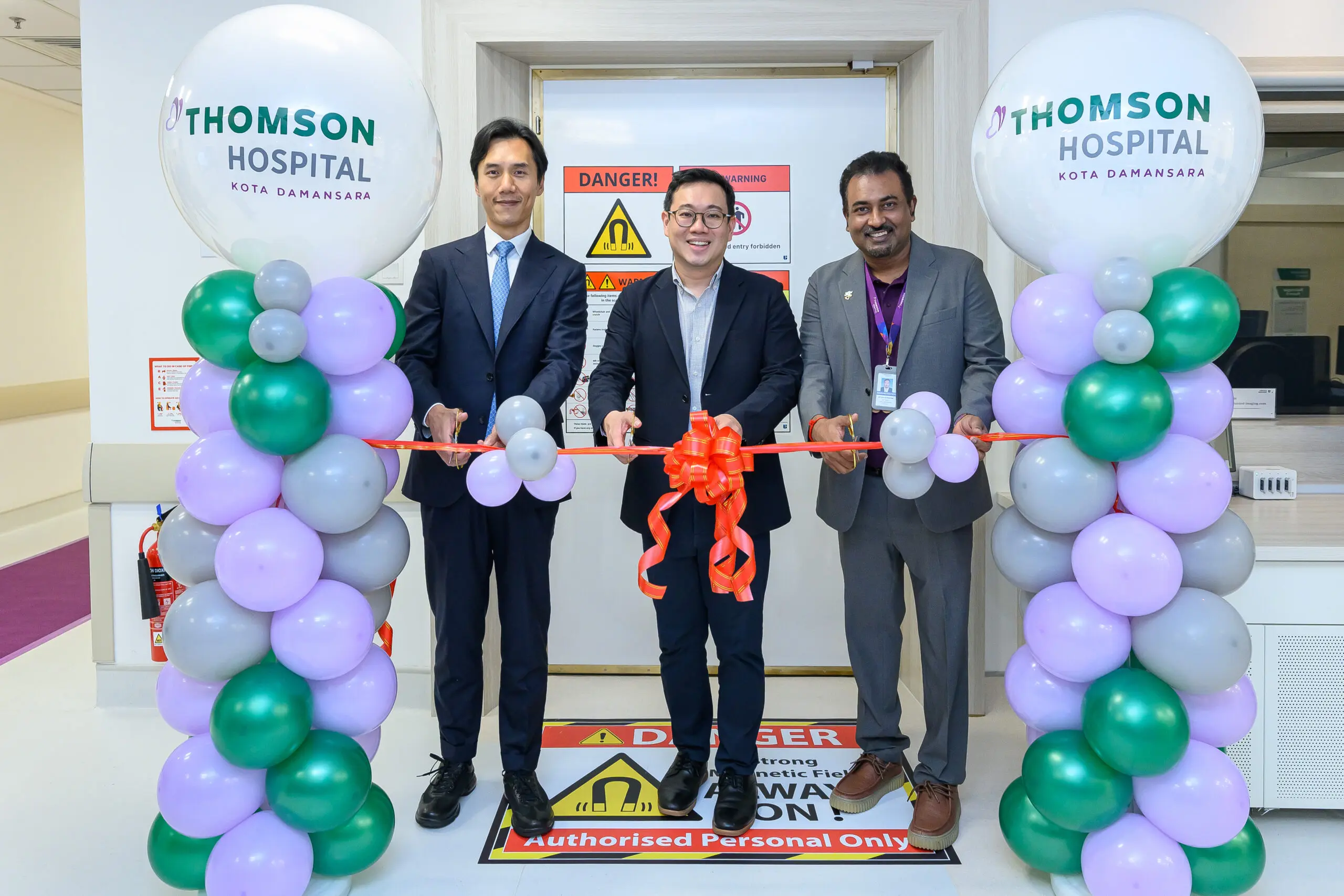 Mr. Scott Teng, General Manager, Southeast Asia United Imaging, Dr. Melvin Heng, Acting Group CEO, TMC Life Sciences, and Dr. Siva Kumaran Jayaraman, Acting CEO, Thomson Hospital