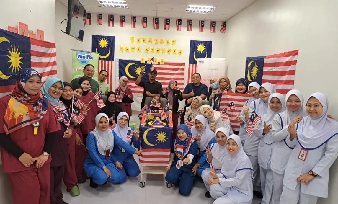 Merdeka baby celebration at Hospital Sultan Abdul Aziz Shah