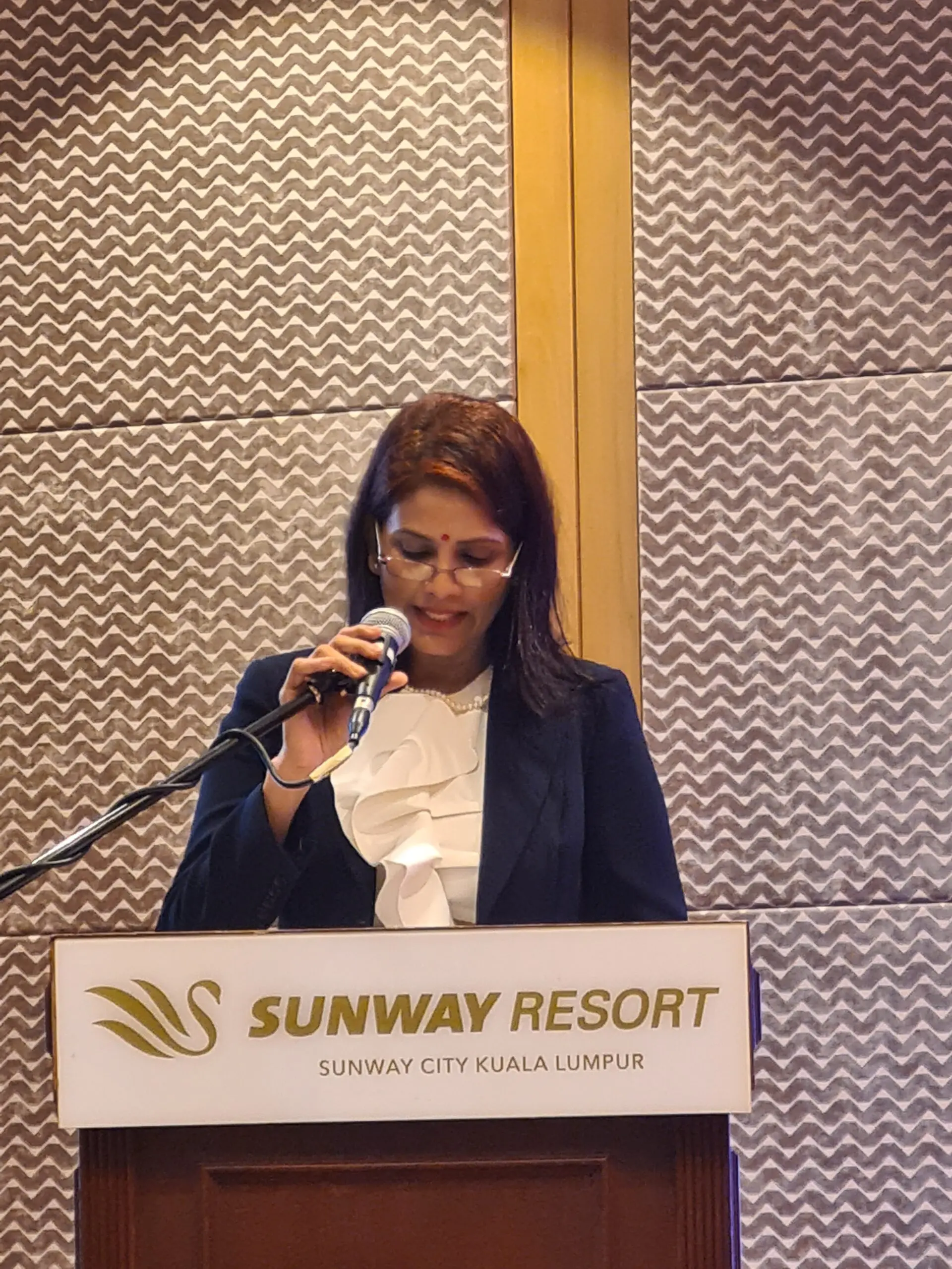 Datin Malliga Subramanian, President of IASS 2023, Founder _ Director of DEWI Wealth Accelerator Sdn Bhd