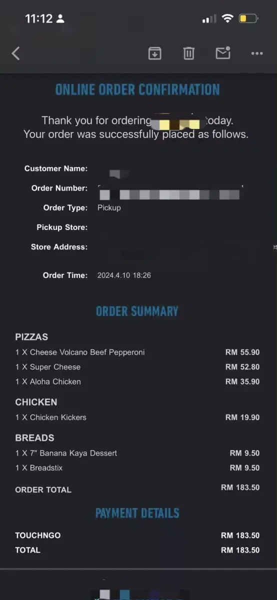 Woman complains about restaurant not sending order after 1 week