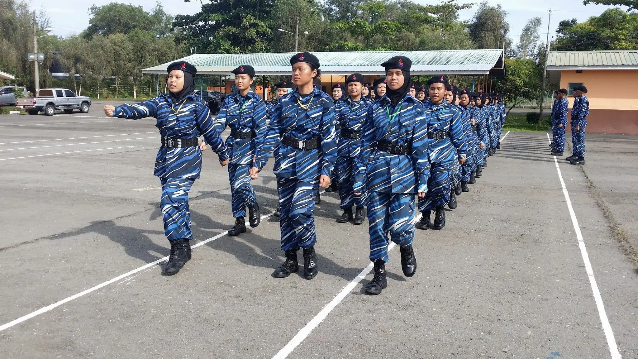 PLKN recruits marching