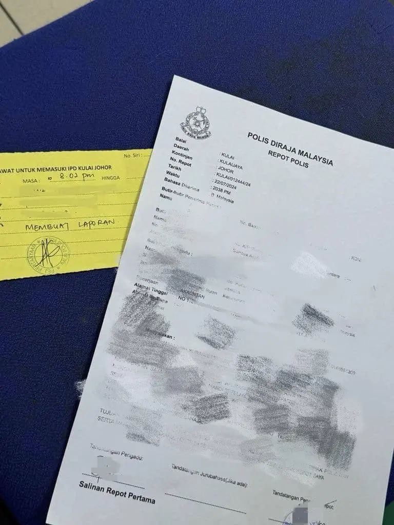 Police report made after blackmail
